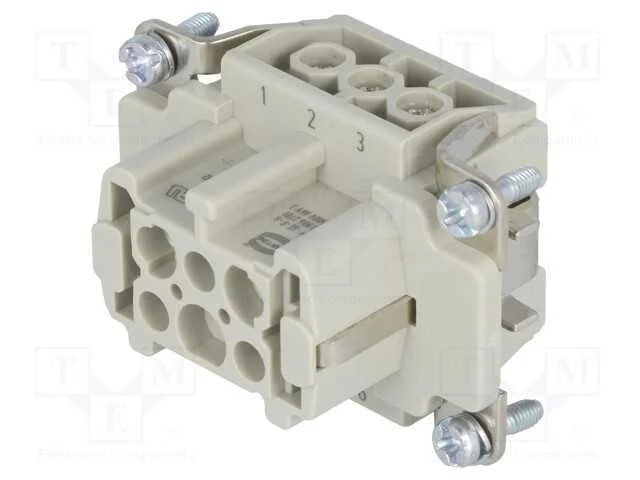 Conector: HDC, inserto de contatos, fêmea, Han E,.