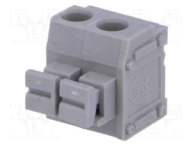 PCB bloco terminal, angulares 90, 5mm, faixas: 2,.