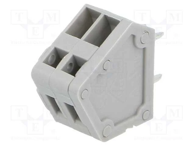 PCB bloco terminal, angulares, 2,54mm, faixas: 2,.