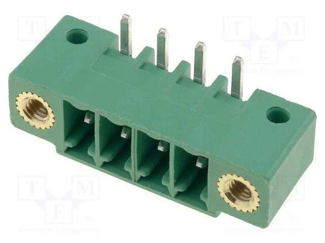 Bloco Terminal Separável, 3,5mm, Faixas: 4, Angulares 90, Tomada