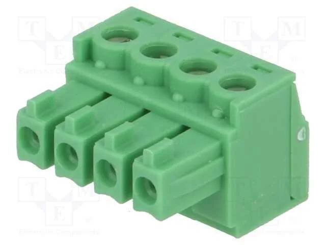 Bloco terminal separável, 3,81mm, faixas: 4, simp.