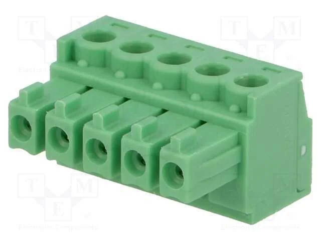 Bloco Terminal Separável, 3,81mm, Faixas: 5, Simples, Ficha, Fêmea