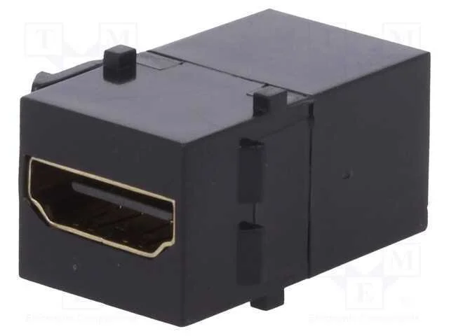 Conector, Tomada, Fêmea X2, Hdmi Tomada X2, Keystone, Dourado