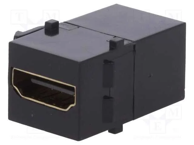 Conector, Tomada, Fêmea X2, Hdmi Tomada X2, Keystone, Dourado