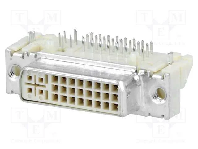 Conector: Dvi-I, Tomada, Microcross Dvi, Pin: 29, Gold Flash, Tht