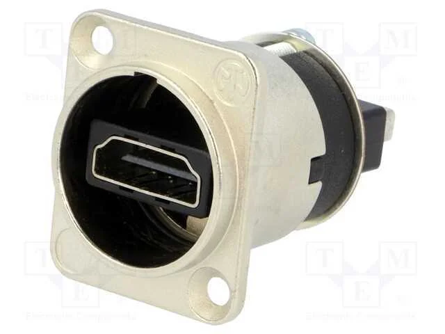 Adaptador, Hdmi Tomada X2, Blindadas, Dourado, Cor: Prateado