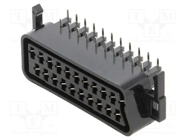 Conector: Scart, Tomada, Fêmea, para Painel, Angulares 90, Tht