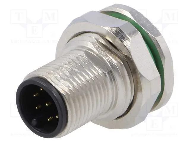 Tomada, M12, Pin: 8, Macho, Código A-Devicenet / Canopen, Tht, Ip67
