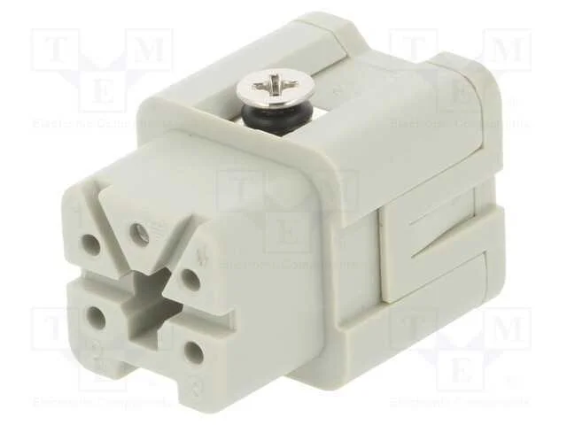 Conector: Hdc, Inserto de Contatos, Fêmea, Hdc, Pin: 5, 4+Pe, 10a
