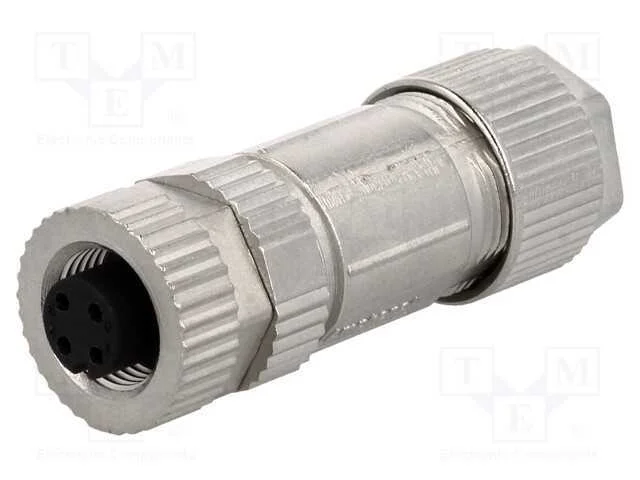 Ficha, M12, Pin: 4, Fêmea, Código A-Devicenet / Canopen, com Cabo