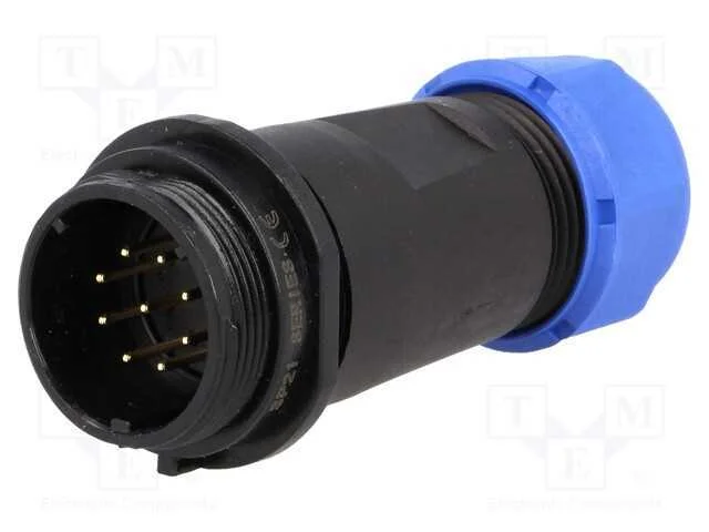 Ficha, SP21, macho, PIN: 9, IP68, 7÷12mm, 5A, sol.