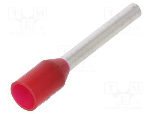 Terminal: rolo, isolada, 1mm2, 12mm, estanhado, c.