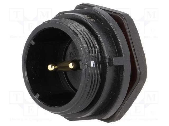Tomada, Sp21, Macho, Pin: 2, Ip68, 30a, Solda, 500v, 4mm2, -25&divide;85c