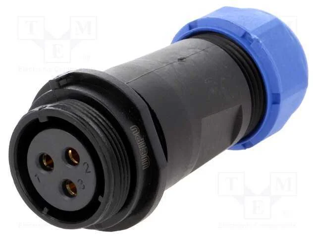 Ficha, SP21, fêmea, PIN: 3, IP68, 7÷12mm, 30A, so.