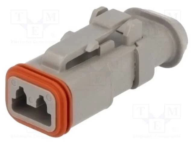 Conector: Fio-Fio, Dt, Fêmea, Ficha, com Cabo, Pin: 2, Cinzenta