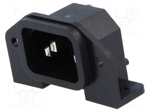 Conector: de alimentação, tomada, macho, 10A, 250.