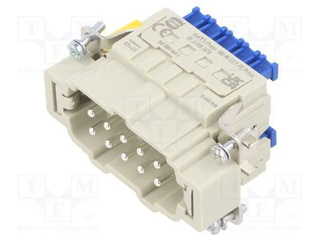 Conector: HDC, inserto de contatos, macho, Han B,.