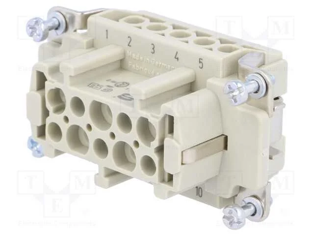 Conector: HDC, inserto de contatos, fêmea, Han E,.