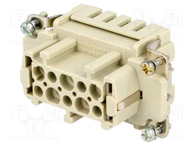 Conector: HDC, inserto de contatos, fêmea, Han ES.