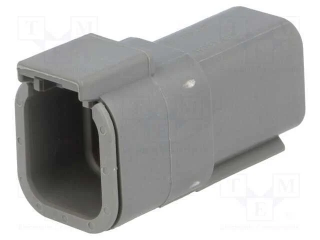 Conector: Fio-Fio, Dtm, Macho, Ficha, com Cabo, Pin: 6, Cinzenta