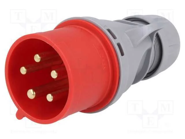 Conector de Alimentacao Ac 3 Fases Ficha Macho.