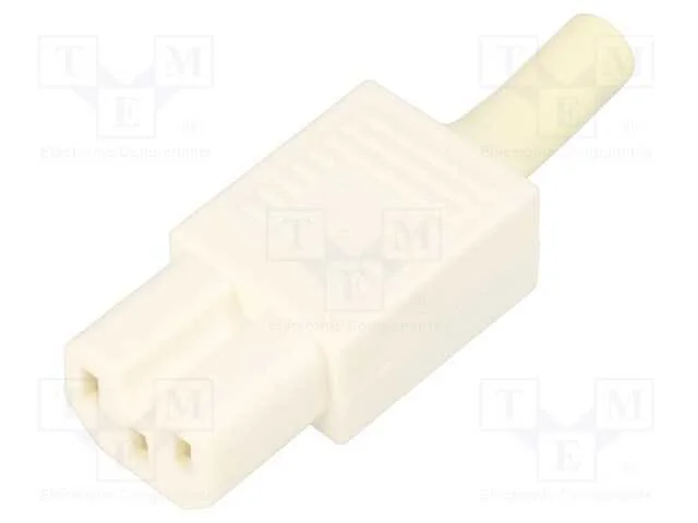 Conector: de alimentação, ficha, fêmea, 10A, 250V.