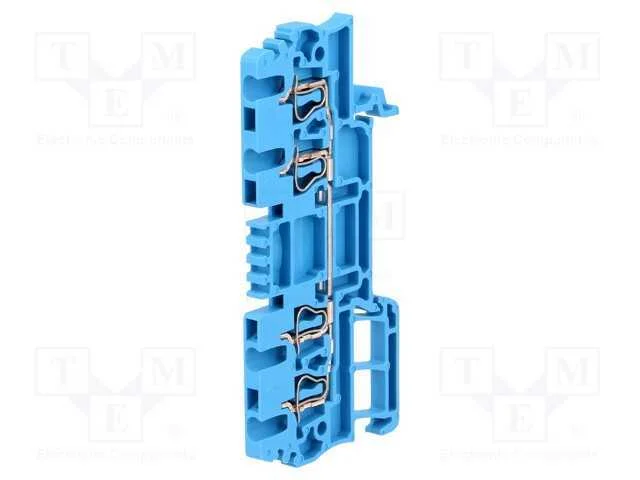 Conector: de carril, 1,5mm2, faixas: 1, braçadeir.