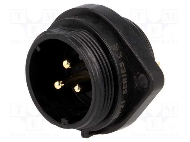 Tomada, SP21, macho, PIN: 3, IP68, 30A, solda, 50.