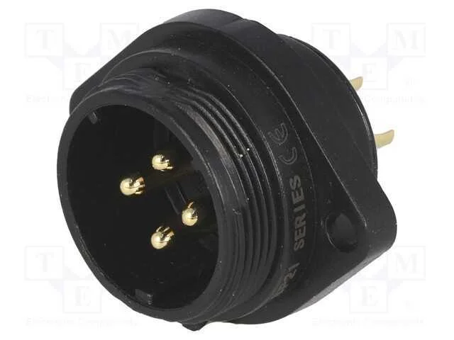 Tomada, SP21, macho, PIN: 4, IP68, 30A, solda, 50.