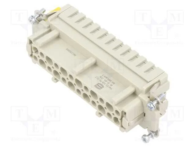 Conector: HDC, inserto de contatos, fêmea, Han B,.