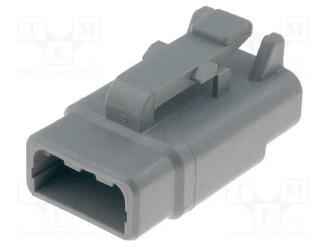 Conector: Fio-Fio, Dtm, Fêmea, Ficha, com Cabo, Pin: 3, Cinzenta