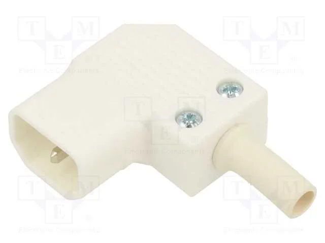 Conector: de alimentação, ficha, macho, 10A, 250V.
