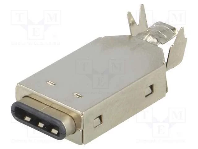 Ficha, Usb C, com Cabo, Solda, Simples, Usb 3.1, Gold Flash, 1a, 30v