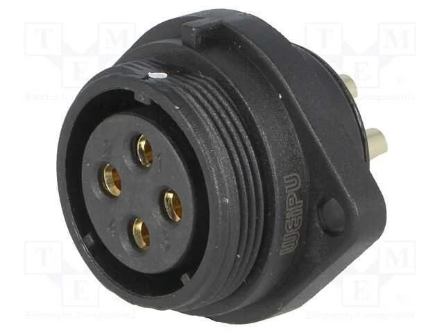 Tomada, SP21, fêmea, PIN: 4, IP68, 30A, solda, 50.