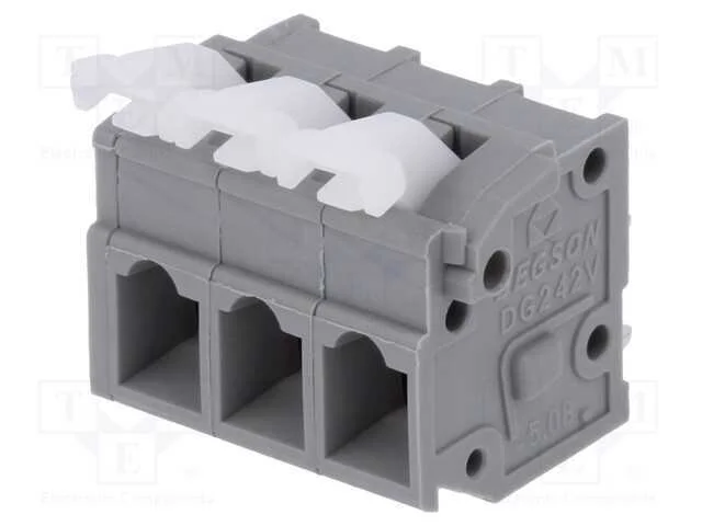 Pcb Bloco Terminal, Simples, 5,08mm, Faixas: 3, para Pcb, Aperto