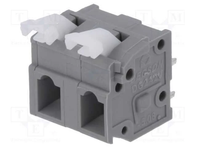 Pcb Bloco Terminal, Simples, 7,62mm, Faixas: 2, para Pcb, Aperto