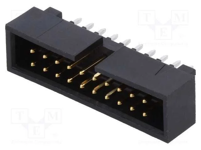 Tomada, Pinos, Macho, 2,54mm, Pin: 20, Tht, Dourado, Sistema: 2x10