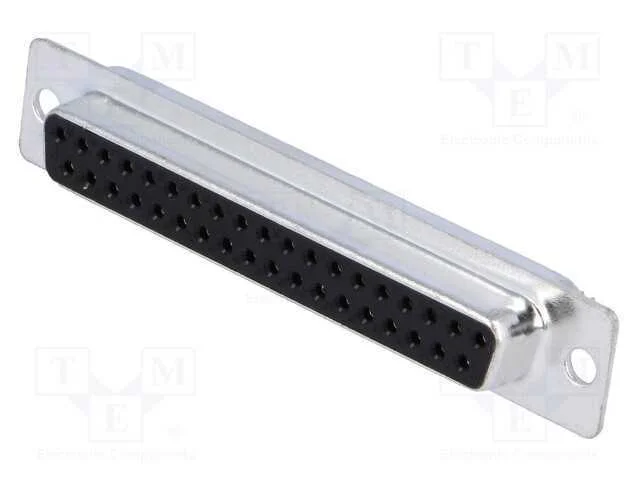D-Sub, PIN: 37, ficha, fêmea, com cabo, solda, Co.