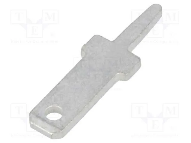 Conetor: plano, 2,8mm, 0,8mm, fêmea, THT, latão, .
