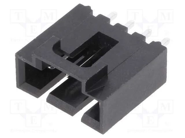 Tomada, Fio-Placa, Macho, Sl, 2,54mm, Pin: 4, Tht, Dourado, Simples