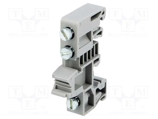 Suporte, cinzenta, Larg: 9,5mm, TS32,TS35, Alt: 3.
