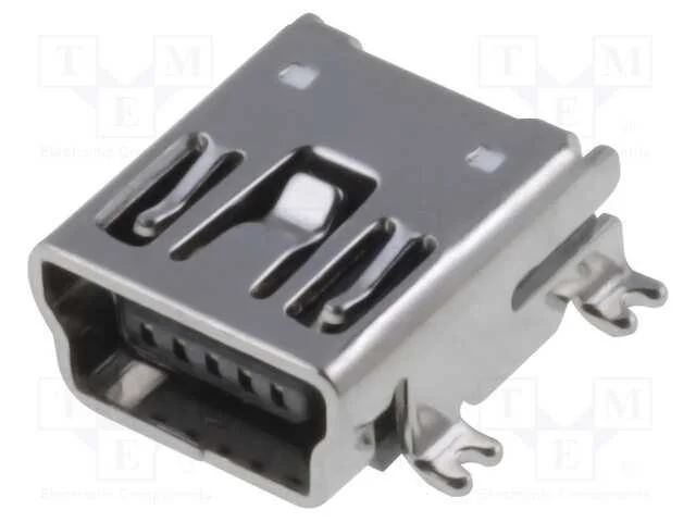 Tomada, USB B mini, SMT, horizontais, USB 2.0, do.