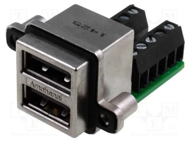 Tomada, Usb A, Musb, para Painel,Roscado, Terminal Parafusado