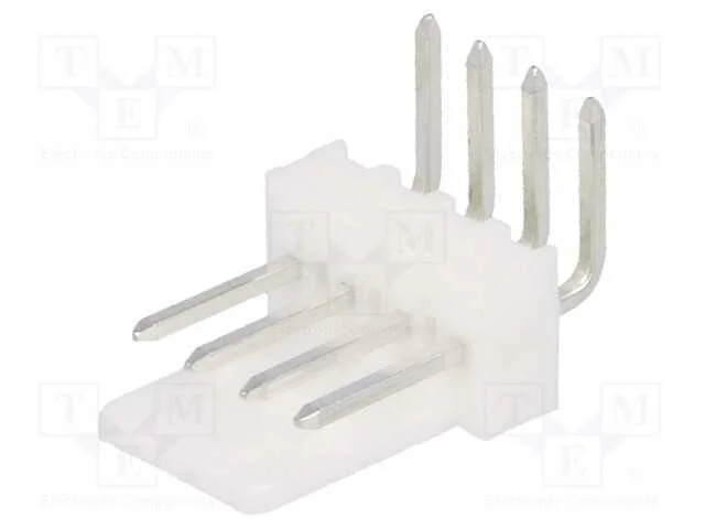 Tomada, Fio-Placa, Macho, Kk 254, 2,54mm, Pin: 4, Trancado, Tht, 4a