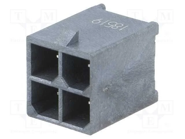 Tomada, fio-placa, macho, Mega-Fit, 5,7mm, PIN: 4.