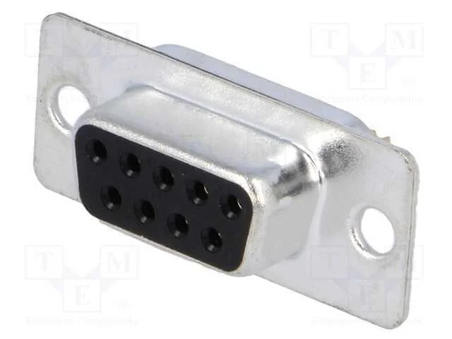 D-Sub, PIN: 9, ficha, fêmea, com cabo, solda, Cob.