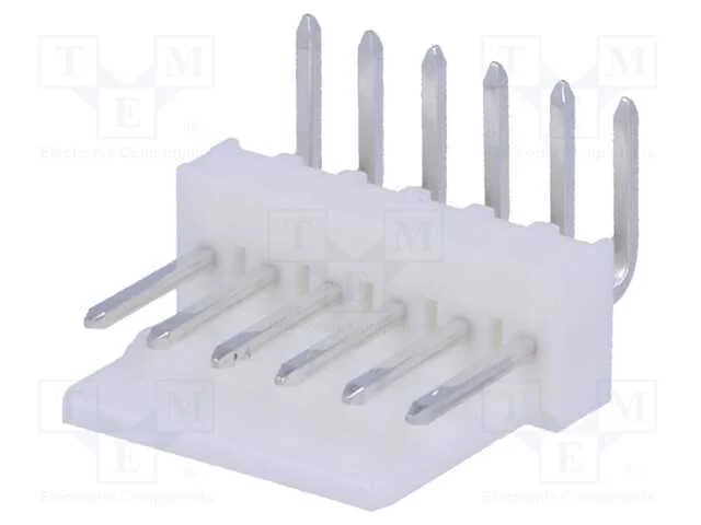 Tomada, fio-placa, macho, KK 254, 2,54mm, PIN: 6,.