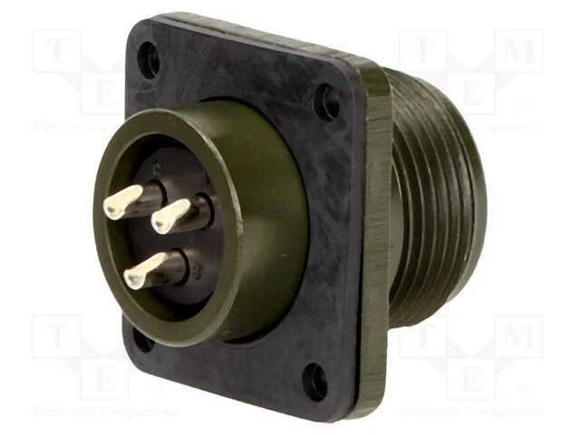 Conector: redondos, tamanho 14S, MS/DS, liga de a.