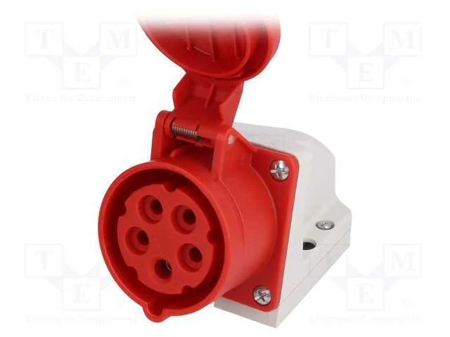 Conector: de alimentação AC 3 fases, tomada, fême.