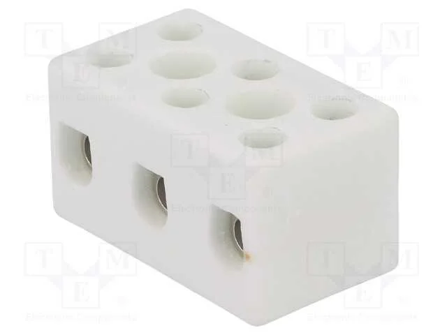 Bloco terminal, terminal parafusado, 10mm2, 450V,.
